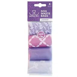 Пакети для прибирання фекалій Hippie Pet з ароматом лаванди 4х15 шт. 