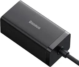 МЗП Baseus GaN5 Pro Desktop Fast Charger 1USB+2Type-C+HDXiaomi 67W with 1.5m Power Cord CCGP110201 Black - мініатюра 4