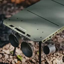 Складаний стіл Naturehike CNK2450JJ025, 80х40 см, алюміній, чорний - мініатюра 4