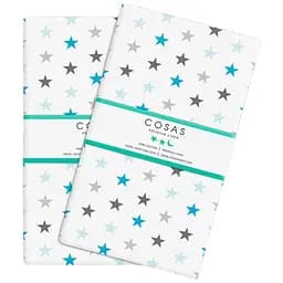 Набір наволочок Cosas B&G stars 50х70 см блакитний (SetPillow_StarsBlueGrey_50х70) - мініатюра 1