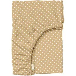 Простирадло Cosas на резинці 120х200 mini dots, бежевий (DotsBeige_120x200x20)