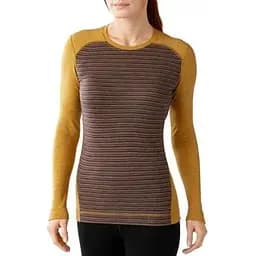 Термофутболка Smart Wool Wm’s Merino 250 Baselayer Pattern Crew Sunglow Heather XS (1033-SW SS226.164-XS)