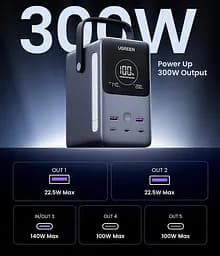 Зарядна станція портативна Ugreen PB770 48000 mAh 300W (25286) - мініатюра 3