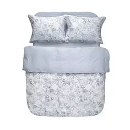 Постельное белье сатин Lotus Home - Wesiya серый семейный