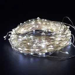 Гірлянда роса usb 20 м 200 led ip65 холодний білий - мініатюра 2
