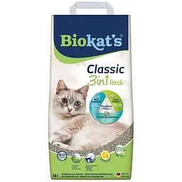 Наповнювач туалета для котів Biokat's Classic Fresh 3in1 18 л бентонітовий - мініатюра 4