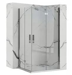Душевая кабина Rea Molier 2 80x100 chrome REA-K6367 + REA-K6371, Универсальная, прозрачная, хром