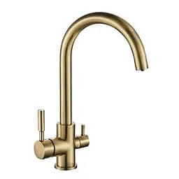 Смеситель для кухни на две воды Mixxus Premium Mafin 021 MI5932 Бронза