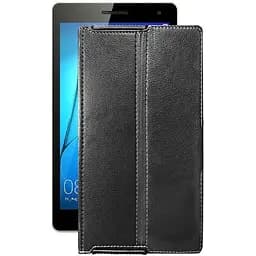 Чохол StatusCASE з екошкіри для планшету Huawei MediaPad T3 8.0 Чорний глянець