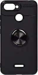 Чехол-накладка TOTO Car Magnetic Ring TPU Case Xiaomi Redmi 6A Black/Black