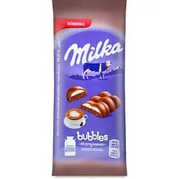 Шоколад Milka Bubbles молочний зі смаком капучино 97 г (842139)