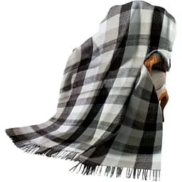 Плед Love You П8 200х140 см сірий із коричневим (4136)