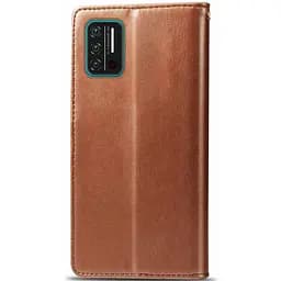 Шкіряний чохол-книжка GETMAN Gallant (PU) для Umidigi A7s Коричневий - мініатюра 4