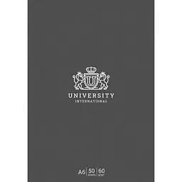 Блокнот для записей Student, А6, в клеточку, склейка, 50 л., темно коричневый (A6-GB-050-828K)