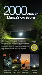 Кишеньковий ліхтар EDC Nitecore MH15 USB Type-C + Power Bank 5000мАч (Чорний) - мініатюра 5