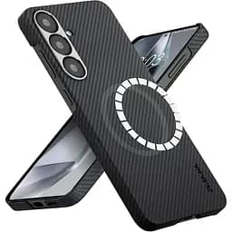 Чохол Pitaka MagEZ Ultra-Slim Classic Twill 600D для Samsung Galaxy S25 Plus Black/Grey (KS2501S) [128410] - мініатюра 3