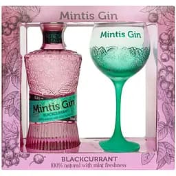 Джин Mintis Blackcurrant Ribesa 41.8% 0.7 л с бокалом