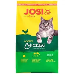 Сухой корм для кошек JosiCat Crunchy Chicken с мясом домашней птицы 650 г
