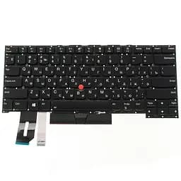 Клавіатура для ноутбука LENOVO (ThinkPad: P1 Gen 2) rus, black, без фрейма, підсвічування клавіш - мініатюра 2