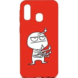 Чехол-накладка Toto Cartoon Soft Silicone TPU Case Samsung Galaxy A40 FK 9 Red
