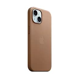 Чехол для Apple iPhone 15 Plus, FineWoven Case with MagSafe, коричневый, защитная накладка из материала FineWoven, противоударный, для iPhone, защита всего корпуса, поддержка беспроводной зарядки и MagSafe, (ARM71981) - мініатюра 2