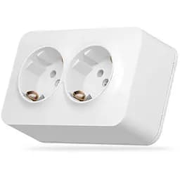 Розетка Videx BINERA IP20 зовнішня 2ая із заземленням біла (VF-BNS22G-W)