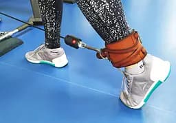 Манжета EasyFit F8 коричнева для тяги на тренажері (шкіра) (EF-LGSTR-F8-BR) - мініатюра 5
