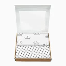 Пелюшки багаторазові Cosas дитячі Crown 2 шт., 80х100 см, білі - мініатюра 2