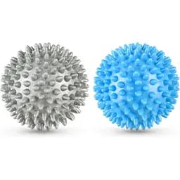 Набор массажных мячей Gymtek 70 мм 2 шт твердый/мягкий серо-голубой