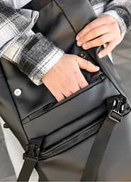 Чоловічий рюкзак Sambag RollTop LTTm чорний 43 х 31 х 14 см (24238001m) - мініатюра 6