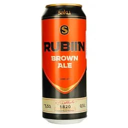 Пиво Saku Rubiin темное отфильтрованное 5.5% 0.5 л