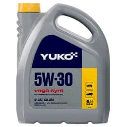 Олива моторна синтетична Yuko Vega Synt 5W-30 API SL/CF 4 л (181228)