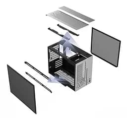 Корпус ALmordor Seiya 180 Matx Black (ALS180MBK) Без БП - мініатюра 3