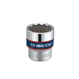 Головка торцева хромована 3/8" KING TONY, 12 мм (зірка 12 гран.)