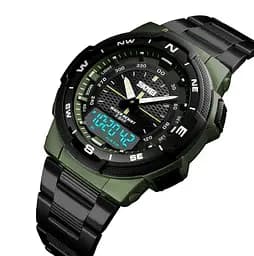 Чоловічий годинник Skmei 1370 Marshal Зелені - мініатюра 2