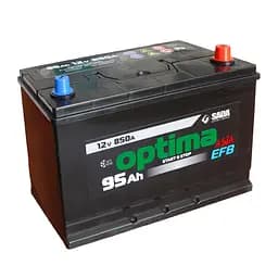 Автомобильный аккумулятор Optima EFB Asia 6СТ-95 (-/+) Евро, 12В 95Ач 850А