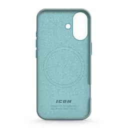 Силиконовый чехол с MagSafe для Apple iPhone 16, ICON2 MagCase, голубой, противоударный, панель с мягкой подкладкой, защита всего корпуса, поддержка беспроводной зарядки, совместим с защитными стеклами и пленками, ArmorStandart (ARM80184) - мініатюра 2