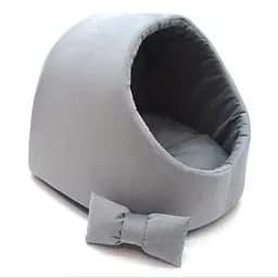 Будка для котів та малих порід собак Zoo-hunt Бліць сіра №1 36х37х32 см