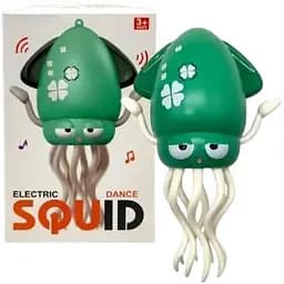Танцюючий кальмар G-Toys, восьминіг, музична іграшка на акумуляторі Tummy Time Octopus Smart зелений