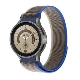 Ремінець для Samsung Galaxy Watch 4 40mm - сіро-синій Watchbands Cloth ширина кріплення 20мм нейлоновий (WB06-2464757) - мініатюра 3
