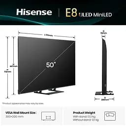 LED-телевізор Hisense 50E8Q  (7134216) - мініатюра 2