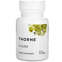 Витамины Thorne Research Витамин D3 10 000 МЕ D-10,000 60 капсул