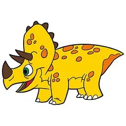 Роспись по холсту "Трицератопсик" Art Craft 15058-AC 25х30 см