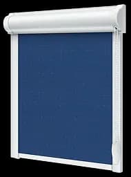 Тканинний ролет закрита система з боковими планками Льон Джинс 65*200 закрита система