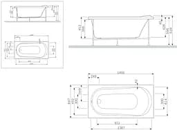 Панель для ванни AM.PM Spirit 150x70 W72A-150-070W-P2 - мініатюра 2