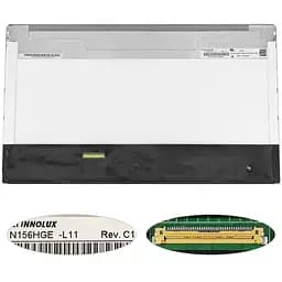 Матриця 15.6 N156HGE-L11 1920х1080, 40pin, LED, NORMAL, матова, роз'єм ліворуч знизу для ноутбука