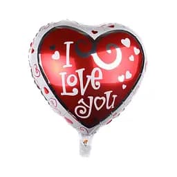 Куля повітряна фольгована (45 см) Серце дизайн 4