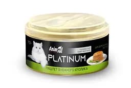 Влажный корм AnimAll Platinum для взрослых кошек, нежный паштет из кролика, 70 г