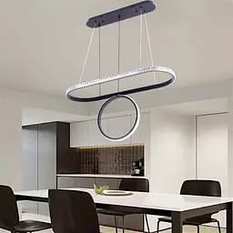 Люстра стельова LED Levistella 7871221 (800x300+300) BK, 50W, регульована температура світла, чорний метал, сучасний стиль - мініатюра 2