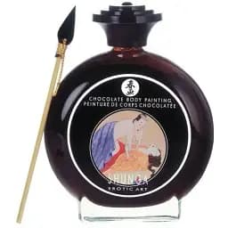 Фарба для тіла Shunga Bodypainting - Aphrodisiac chocolate без глютену та парабенів 100 мл